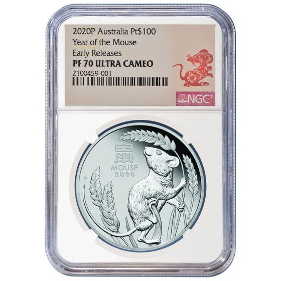 2020 1 Oz NGC PF-70 Year Of The Mouse Platinum Proof Coin | North Star Gold